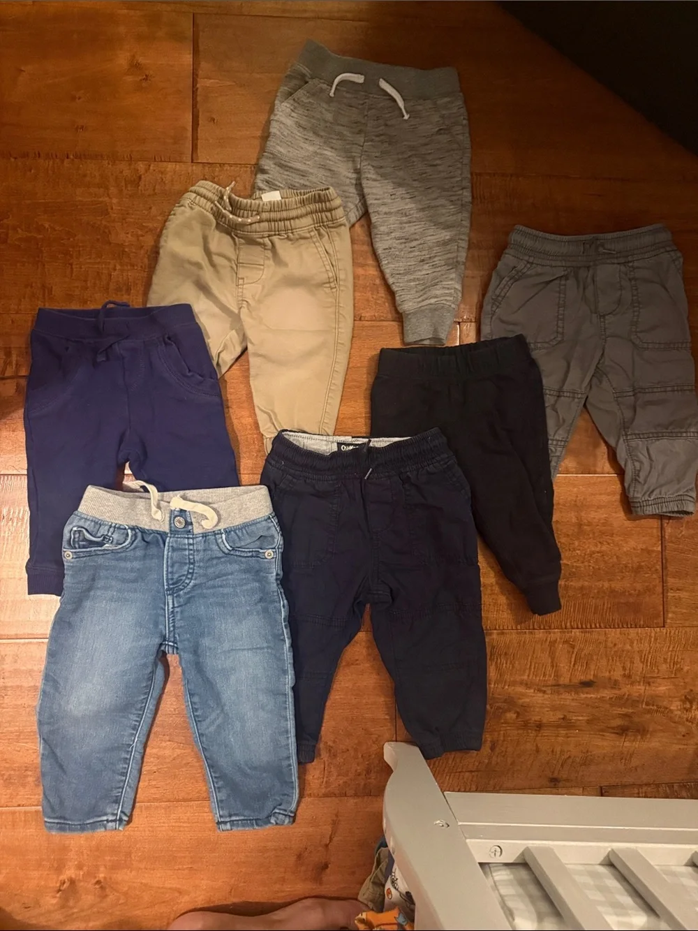7 Piece Baby Boy Jogger Pant Bundle- Carter/Garanimal/Mbaby